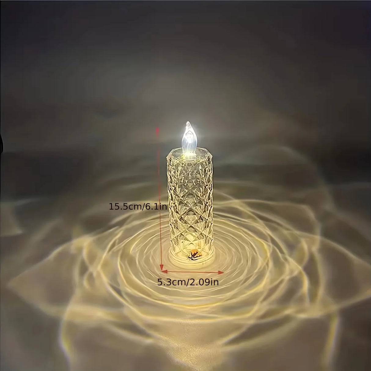 Crystal LED Candle Light  Remote Control Flameless Design - Product detail 4