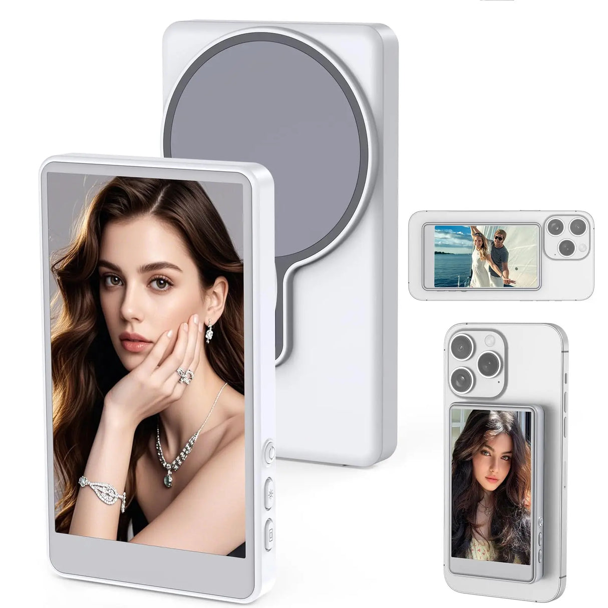 Magnetic Selfie Mirror  Phone Camera Monitor With Wireless Remote - Product detail 7