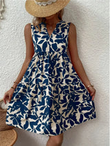 Summer Floral Dress  V-Neck Tiered Cotton Design - Product detail 13