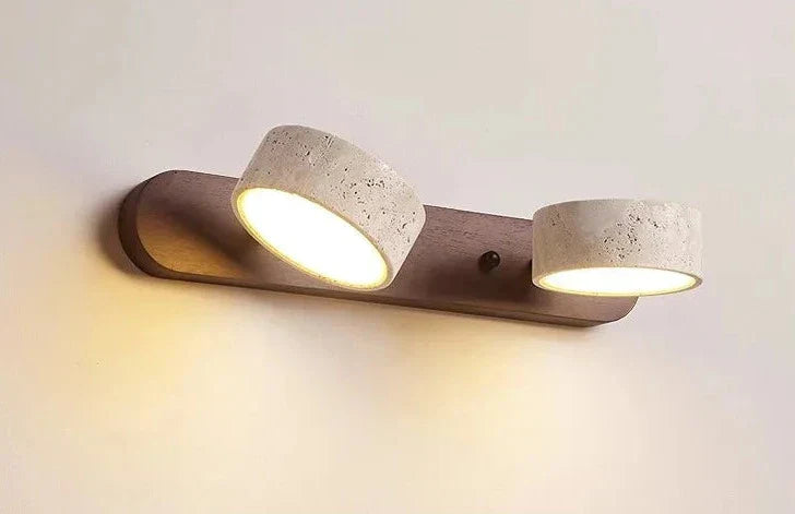 Modern LED Wall Lamp  Wood Stone Double Light Design - Product detail 10