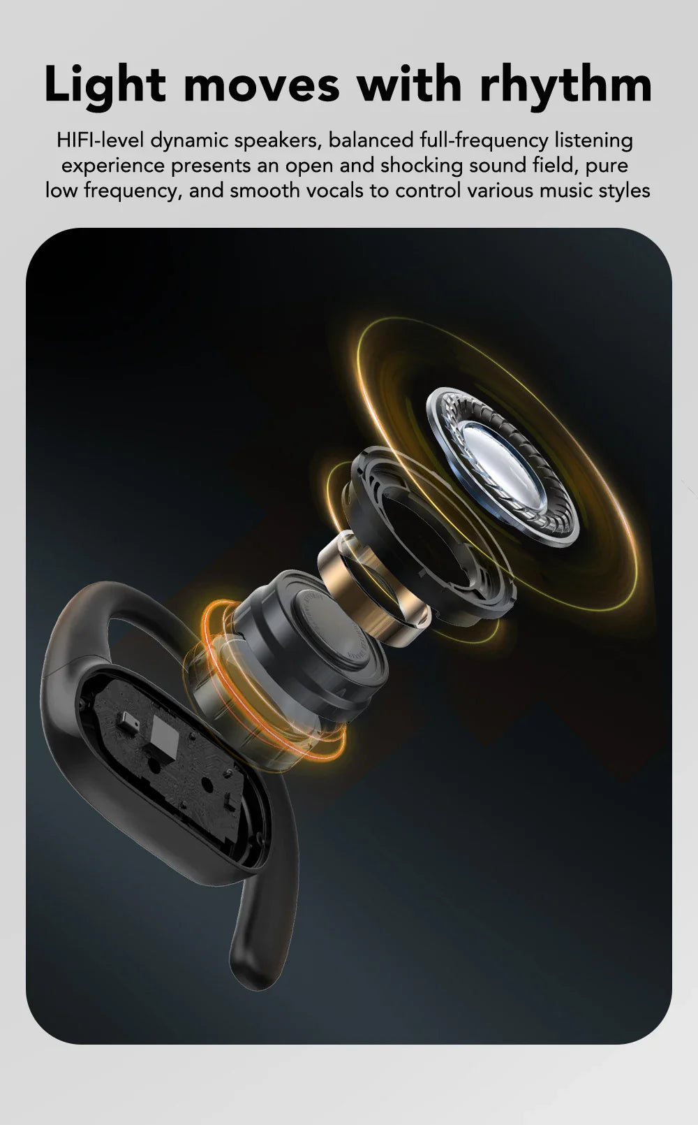 Wireless Earbuds  Dynamic Light Flow Charging Case - Product detail 6