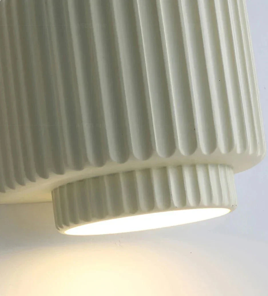Modern Wall Sconce  Ribbed Resin Design - Product detail 14