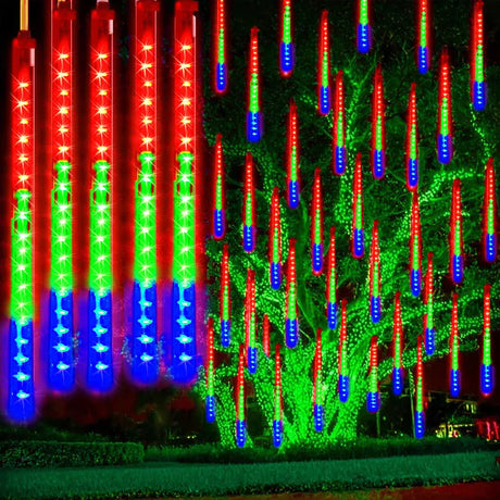 LED Meteor Shower Lights  Waterproof Cascading Outdoor Tubes - Product detail 9
