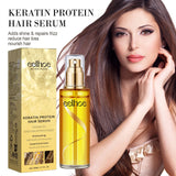 Professional Keratin Hair Serum  Natural Oil Complex for Frizz Control - Product showcase