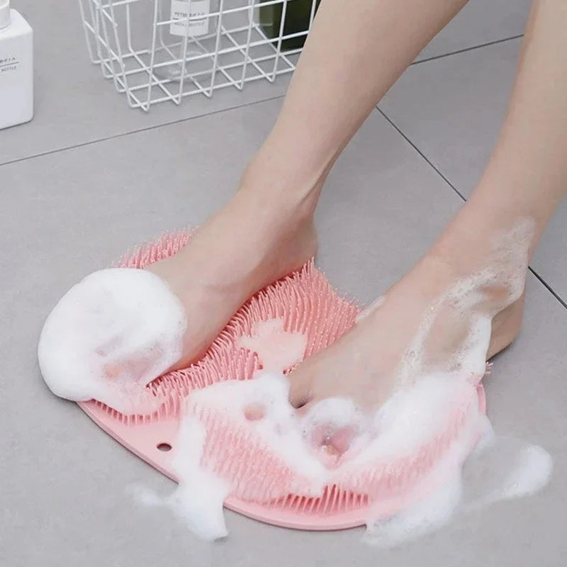 Silicone Bath Scrubber  Dual-Purpose Massage  Exfoliation Mat - Product detail 12