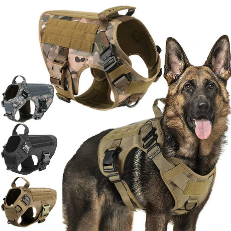 Military Grade Dog Harness  Tactical Training Control System - Product showcase