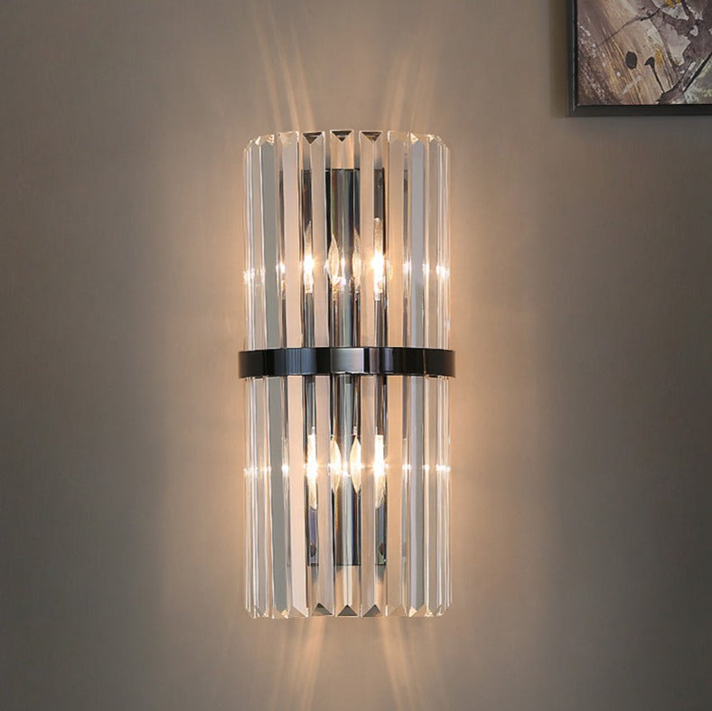 Crystal Wall Sconce  Gold Band Prism Design - Product detail 10
