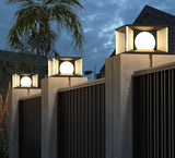 Solar Garden Pillar Light  Cube Design With Auto Sensor - Product detail 6