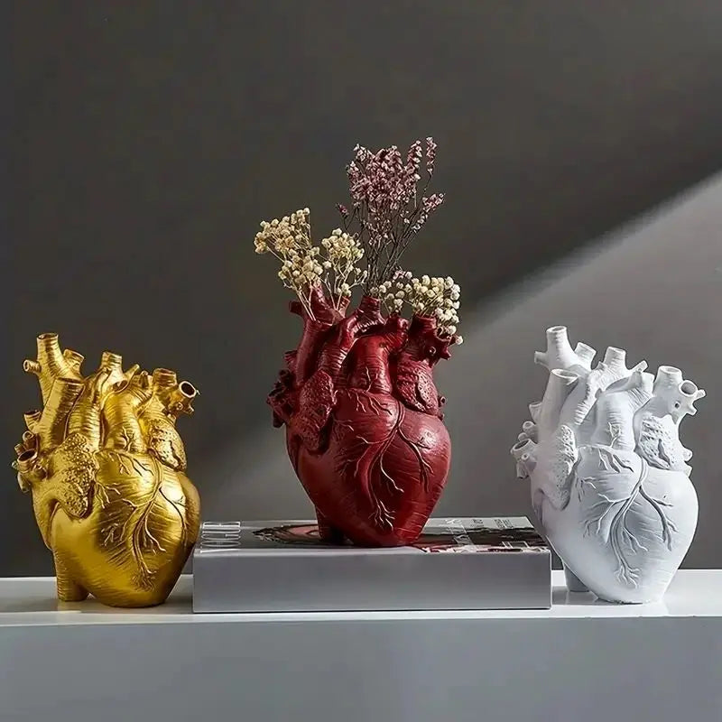 Anatomical Heart Vase  Modern Art Decor Sculpture - Product example