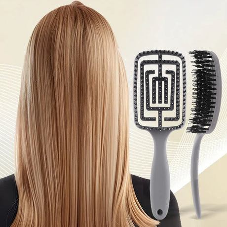 Professional Detangling Brush  Curved Vented Design - Product detail 6