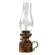 Vintage LED Lantern  Glass Hurricane Rustic Design - Product detail 5