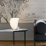 Modern LED Table Lamp  Curved Metal Crescent Design - Product example