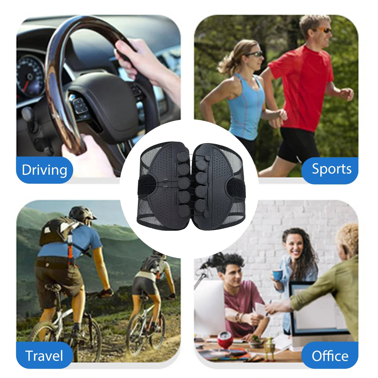 Ergonomic Back Brace  Dual Pulley Lumbar Support System - Product detail 7
