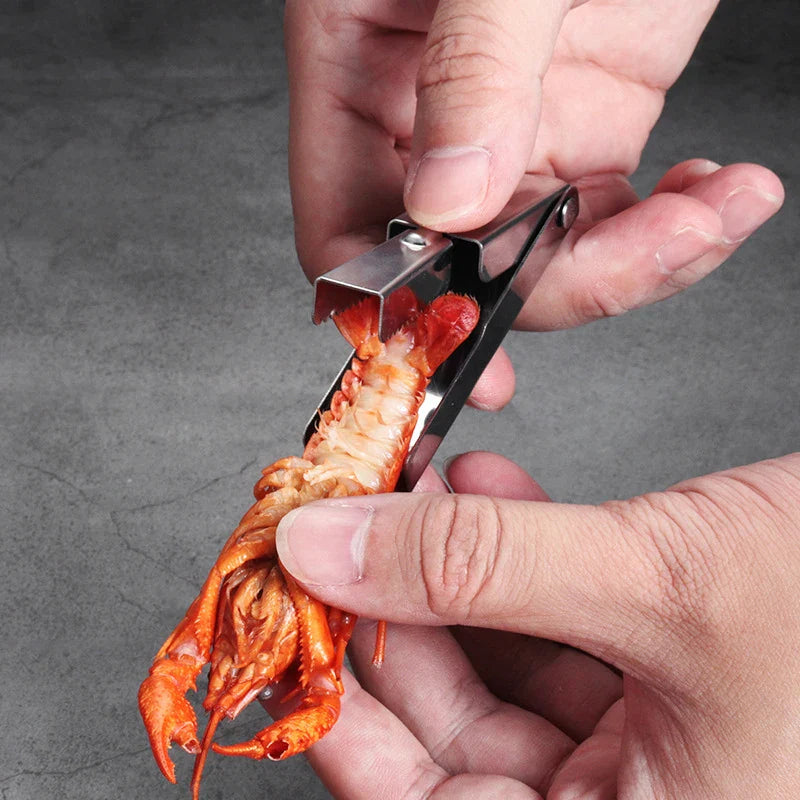 Professional Seafood Shell Peeler  Stainless Steel Kitchen Tool - Product example