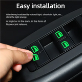 Car Window Control Stickers  Luminous Switch Indicators - Detailed view