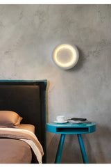 Modern Moon Wall Light  Wabi Sabi Textured Design - Product detail 8