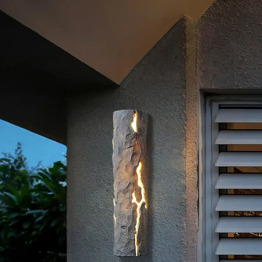 Modern Outdoor Wall Light  Textured Bronze LED Sconce - Product detail 6