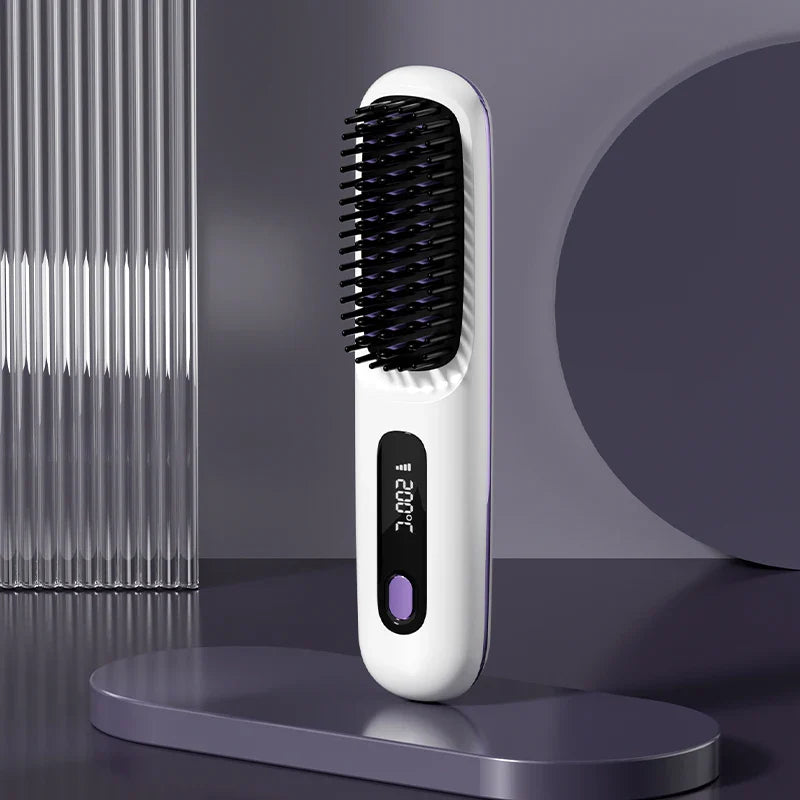 Digital Hair Straightening Brush  LCD Display with 3 Heat Settings - Product detail 6