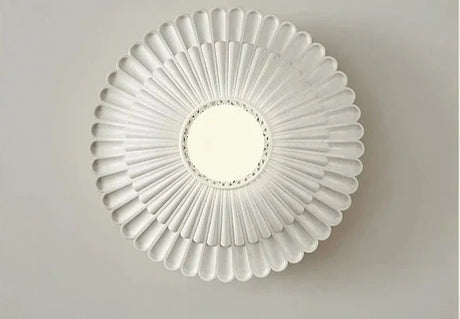 Modern French Wall Light  Fluted Milk White Design - Product detail 11