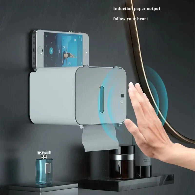 Smart Touchless Tissue Dispenser  Wall-Mount Automatic Paper Holder - Product showcase