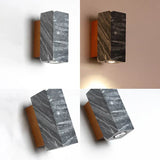 Modern Stone Wall Lamp  Grey Cylindrical LED Sconce - Product detail 9