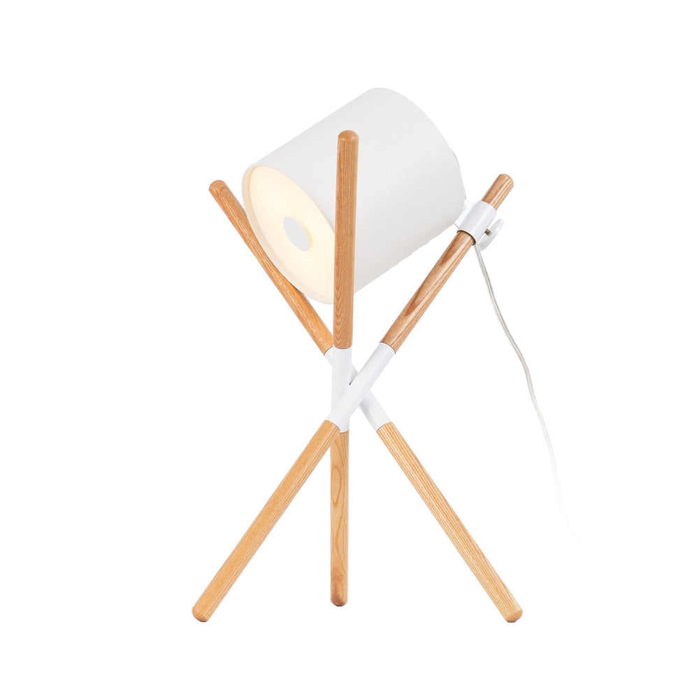 Scandinavian Table Lamp  Wood Frame Swivel Design - Product detail 18