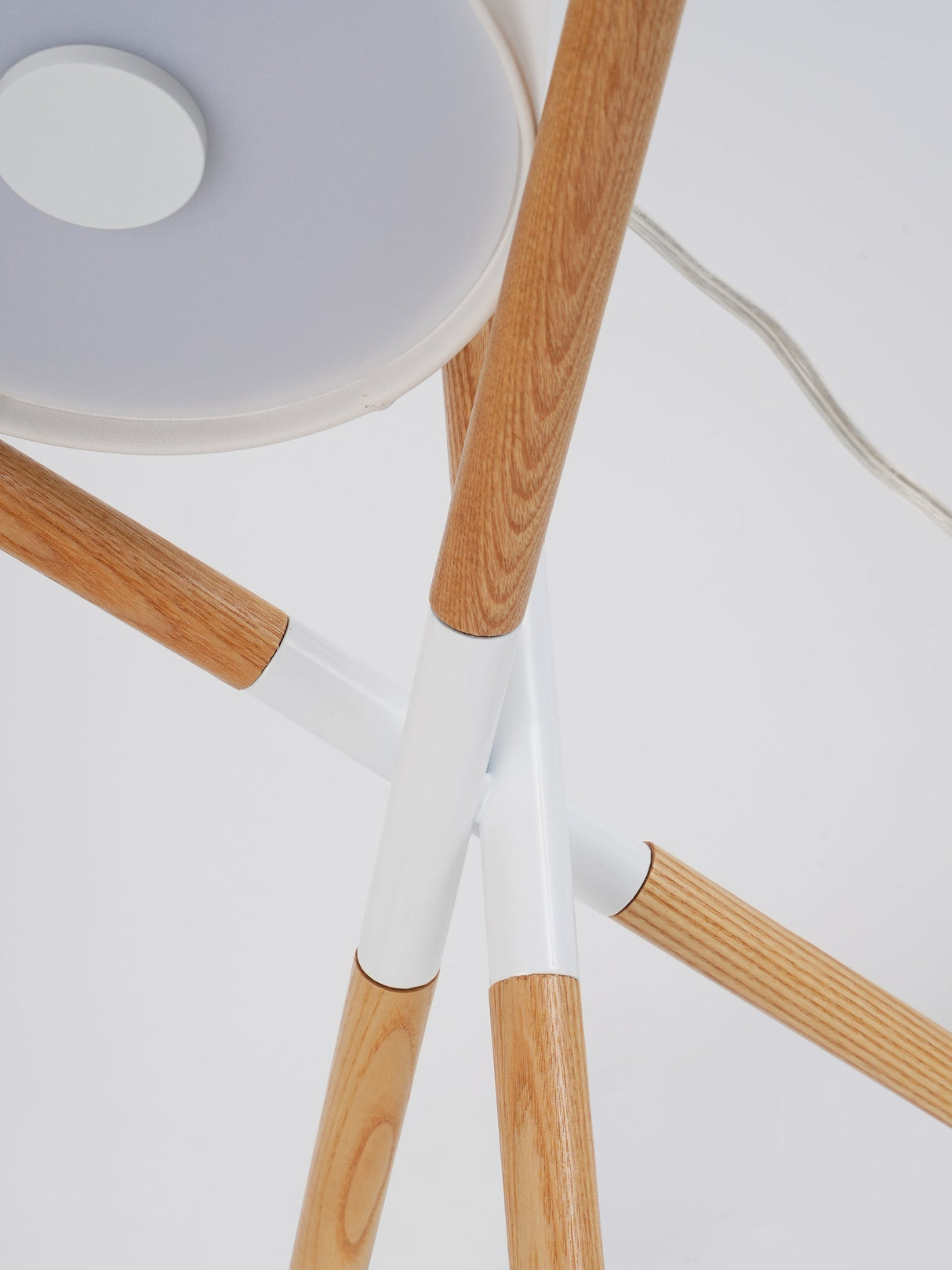 Scandinavian Table Lamp  Wood Frame Swivel Design - Product detail 9