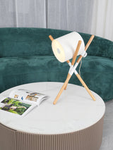 Scandinavian Table Lamp  Wood Frame Swivel Design - Product detail 14