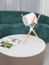 Scandinavian Table Lamp  Wood Frame Swivel Design - Product detail 12