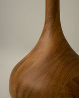 Modern Table Lamp  Walnut Wood Base with Pleated Shade - Product detail 7