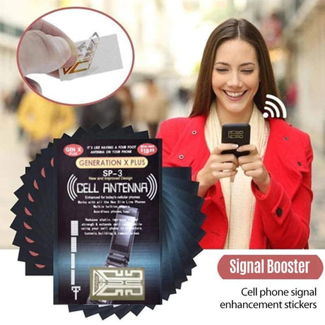 Portable Cell Phone Signal Booster  Gold Antenna Amplifier Sticker - Product detail 9