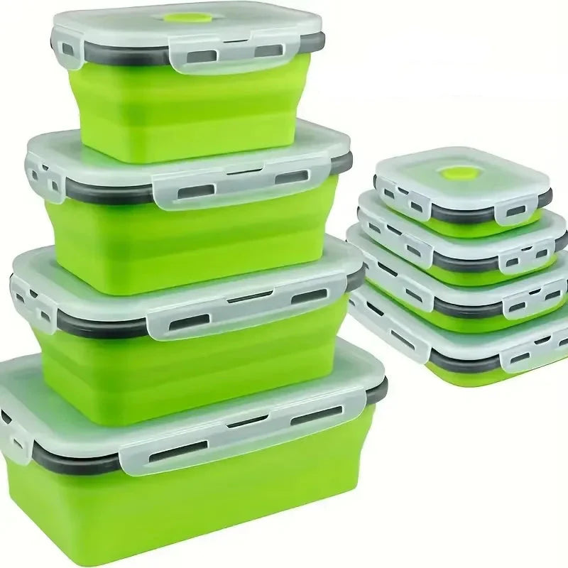 Collapsible Silicone Food Containers  Leak-Proof Storage Set - Product detail 13