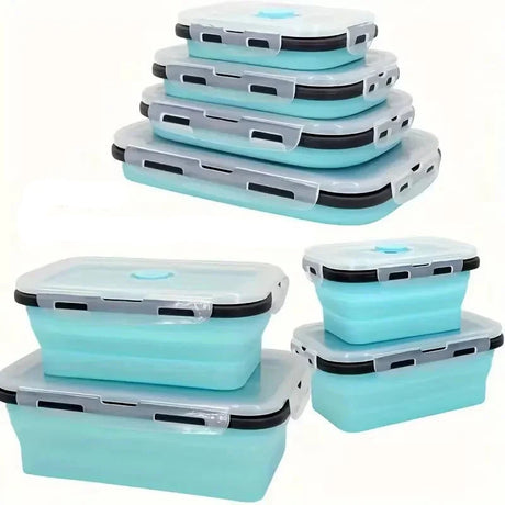 Collapsible Silicone Food Containers  Leak-Proof Storage Set - Product detail 14