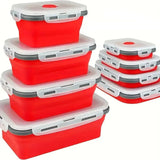 Collapsible Silicone Food Containers  Leak-Proof Storage Set - Product detail 15