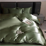 Silk Duvet Cover  Premium Natural Mulberry Silk Bedding - Detailed view
