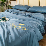 Silk Summer Quilt Set  Cooling Breathable Bedding - Product detail 4