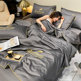 Silk Summer Quilt Set  Cooling Breathable Bedding - Product detail 8