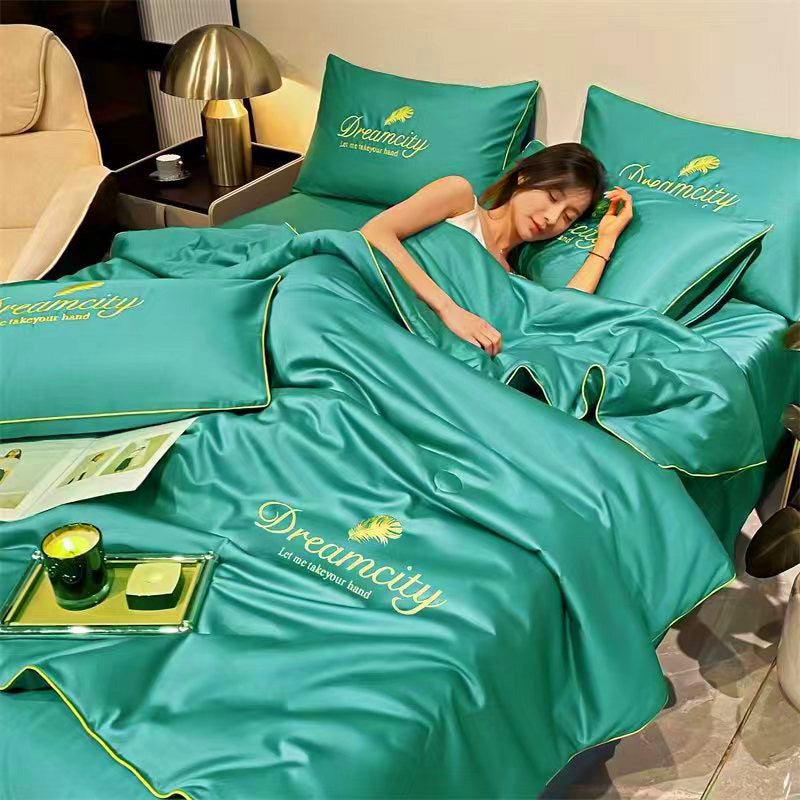 Silk Summer Quilt Set  Cooling Breathable Bedding - Product detail 10