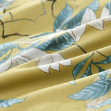 Luxury Egyptian Cotton Bedding  Bird Floral Pattern Yellow Duvet Set - Product detail 6