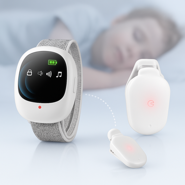 Wireless Bedwetting Alarm  Smart Vibration Sensor Technology - Product showcase