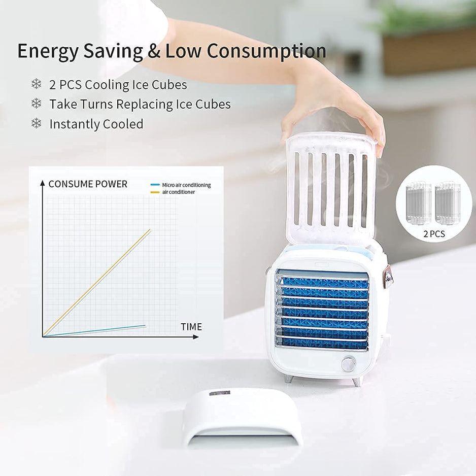 Personal Air Cooler  USB Powered 3-in-1 Cooling Device - Product example