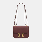 Classic Leather Crossbody Bag  Gold Hardware Square Design - Product detail 7