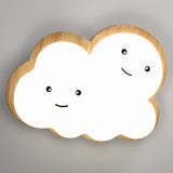 Kids Cloud Ceiling Light  Wooden Trim Smiling Design - Product detail 21