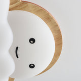 Kids Cloud Ceiling Light  Wooden Trim Smiling Design - Product detail 26
