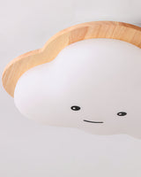 Kids Cloud Ceiling Light  Wooden Trim Smiling Design - Product detail 27