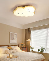 Kids Cloud Ceiling Light  Wooden Trim Smiling Design - Product detail 4