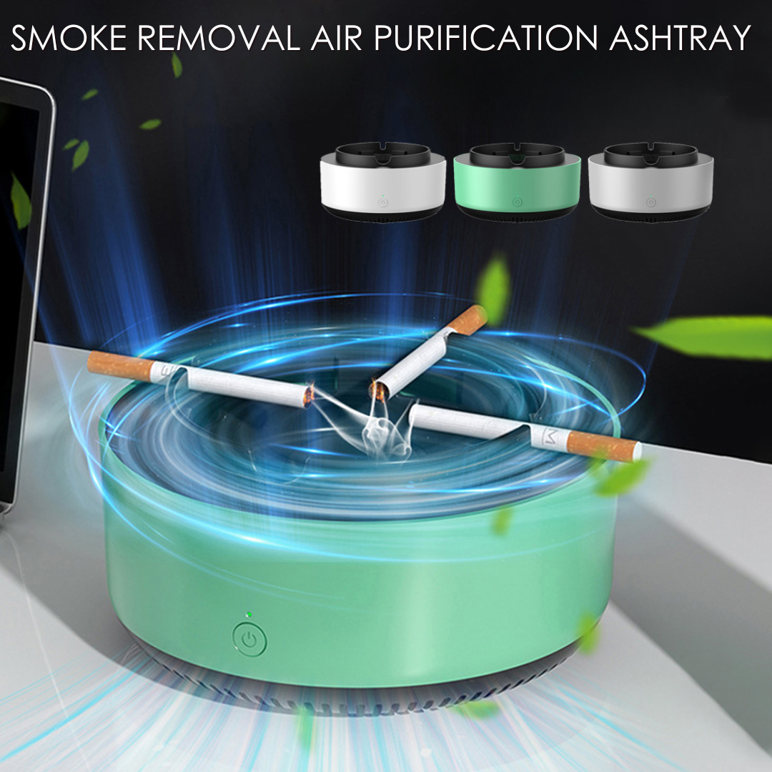 Smart Air Purifier Ashtray  Multi-Layer Smoke Filtration System - Product example