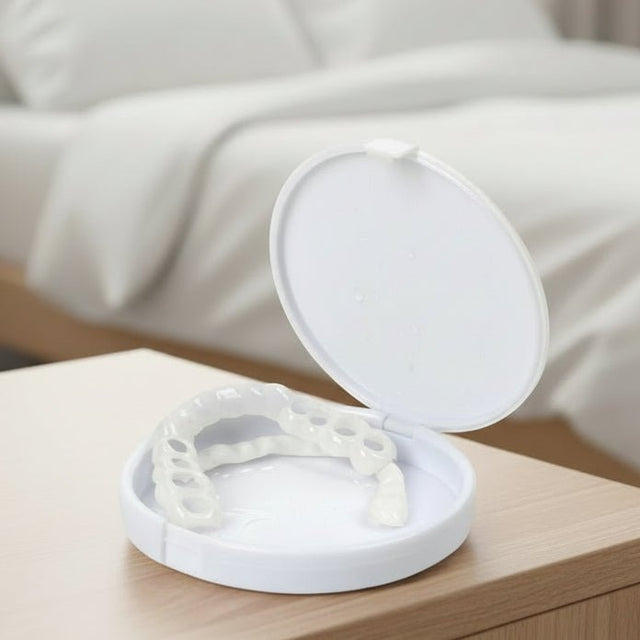 Customizable Dental Veneers  Snap-On Teeth Whitening Solution - Product showcase