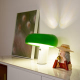 Modern Marble Table Lamp  Carrara Base Black Dome Shade - Product detail 93