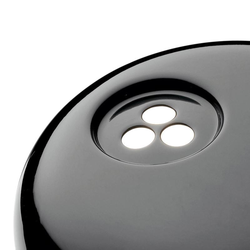 Modern Marble Table Lamp  Carrara Base Black Dome Shade - Product detail 13